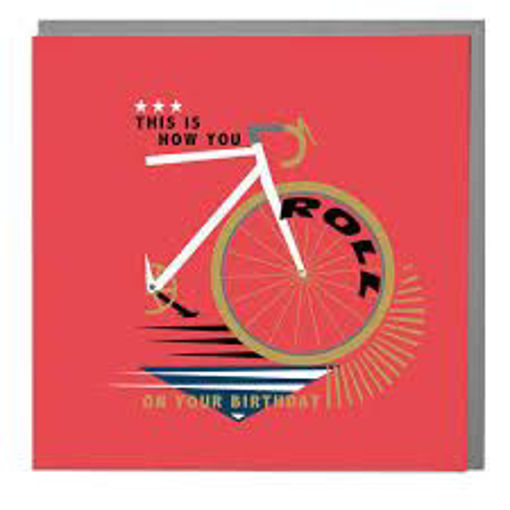 Picture of THIS IS HOW YOU ROLL BIRTHDAY BLANK INSIDE CARD